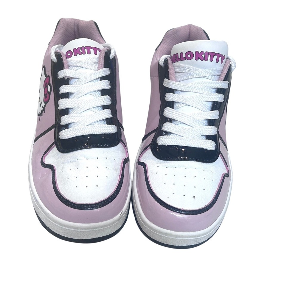 Hello Kitty Sanrio Women Pink White Black Low Top Sneakers Shoes Size 8 WMHK2481